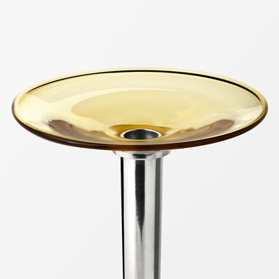 Candle Ring Gala - Svenskt Tenn Online - Diameter 15,5 cm Height 3 cm, Glass, Amber, Ulla Christiansson