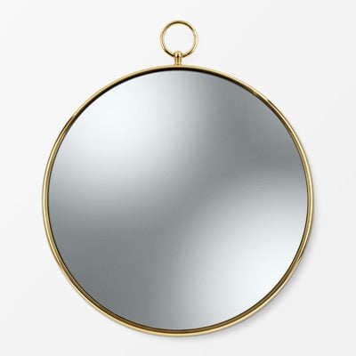 Mirror Fornasetti Convex - Svenskt Tenn Online - Diameter 50 cm , Metal Glass, Fornasetti