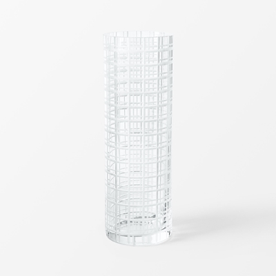 Vase Cut in Number - Svenskt Tenn Online - Ø11,8 cm Height 33 cm, Glass, Ruta, Ingegerd Råman