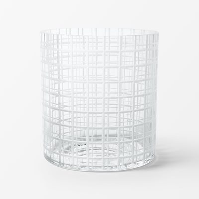 Vas Cut In Number - Svenskt Tenn Online - Diameter 18,5 cm Höjd 20 cm , Glas, Ruta, Ingegerd Råman