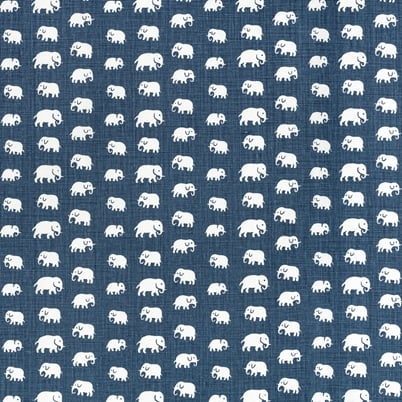 Fabric Sample Elefant - Linen 315, Storm blue | Svenskt Tenn