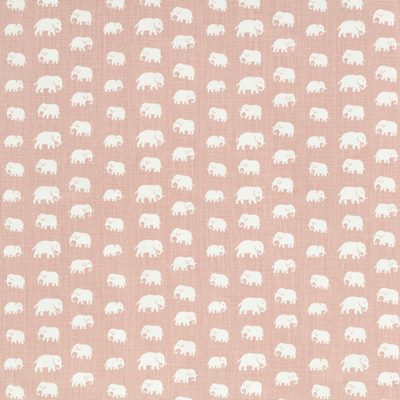 Textile Elefant - Svenskt Tenn Online - Width 145 cm Repeat 32 cm, Linen 315, Elefant, Light Pink, Estrid Ericson