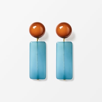 Earrings Milano Plate - Svenskt Tenn Online - Brown, Lorena Taddei