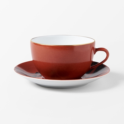 Tea Cup Discreet Charm - Svenskt Tenn Online - Volume 35 cl, Porcelain, Red, Mamma Andersson