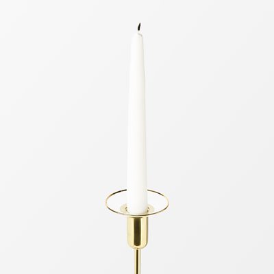 Candle Ring Glass - Diameter 4,5 cm , Glass, Round, Gold, Nybro Crystal | Svenskt Tenn