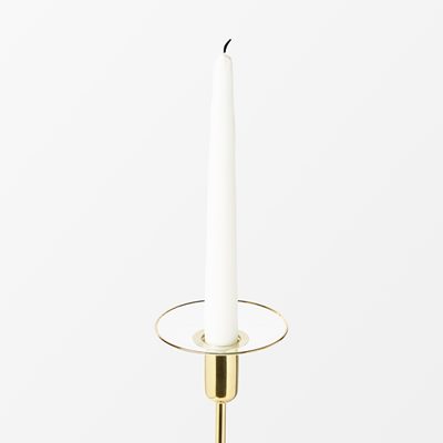 Candle Ring Glass - Svenskt Tenn Online - Diameter 6,5 cm, Glass, Round, Gold, Nybro Crystal