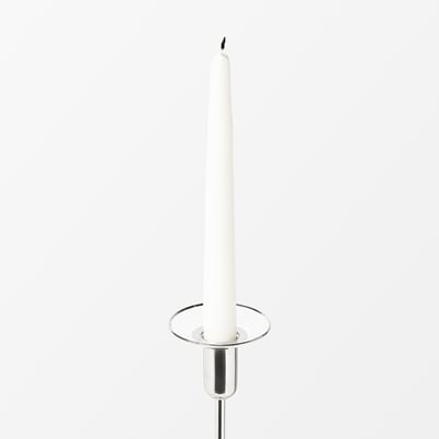 Ljusmanschett Glas - Diameter 4,5 cm, Silver | Svenskt Tenn