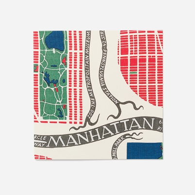 Card Svenskt Tenn - Width 12 cm, Length 12 cm, Manhattan, Multi | Svenskt Tenn