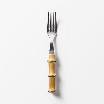 Cutlery Bamboo - Height 22,5 cm, Bamboo, Dinner Fork, Jean Philip Orfevre | Svenskt Tenn