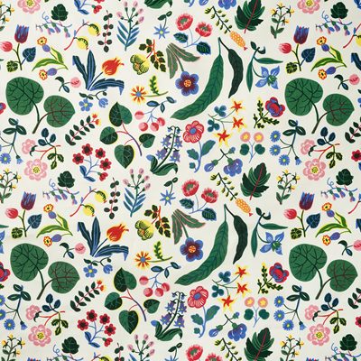 Textile Mille Fleurs - Width 130 cm Repeat 37 cm, Linen 315, Mille Fleurs, Josef Frank | Svenskt Tenn