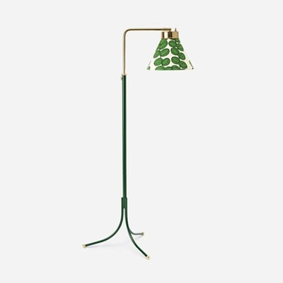 Floor Lamp 1842 - Brass, Green | Svenskt Tenn