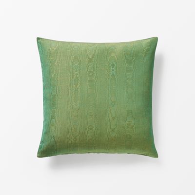 Cushion Misa Moiré - Length 50 cm Width 50 cm, Viscose & Linen, Moiré, Green, Svenskt Tenn | Svenskt Tenn