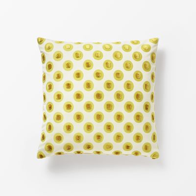 Cushion Brochier Puffo - Length 50 cm Width 50 cm, , Puffo, Yellow, Svenskt Tenn | Svenskt Tenn