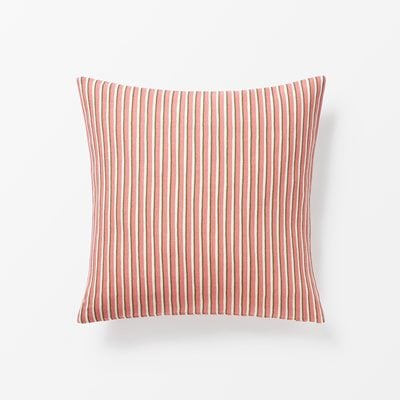 Cushion Painted Stripe - Length 50 cm Width 50 cm, Linen, Painted Stripe, Pink, Svenskt Tenn | Svenskt Tenn