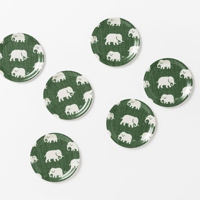 Coaster Elefant - Green | Svenskt Tenn