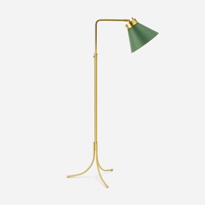 Floor Lamp 1842 - Brass matt, Brass | Svenskt Tenn