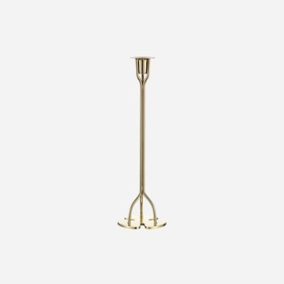 Candle Holder Clover - Height 30 cm, Brass | Svenskt Tenn