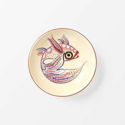 Plate Fish - Svenskt Tenn Online - Ø20 cm, Ceramics, Round, Lilac, Datcha