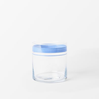 Dricksglas Handmålat - Ø8 cm Höjd 8,5 cm, Glas, Ljusblå, Los Vasos de Agua Clara | Svenskt Tenn