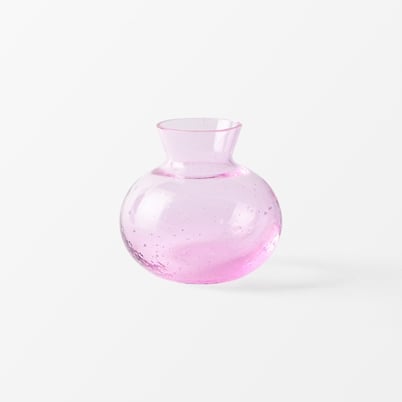 Vase Pion - Diameter 10 cm, Height 9 cm, Pink | Svenskt Tenn