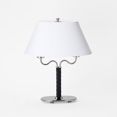 Table lamp 2388 - nickel-plated brass, Black | Svenskt Tenn