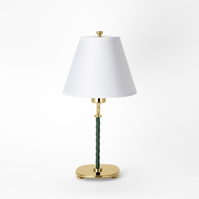Table lamp 2388 - Brass, Green | Svenskt Tenn