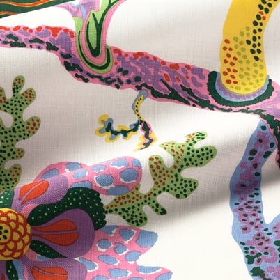 Fabric Sample Hawai - Linen 315, White | Svenskt Tenn