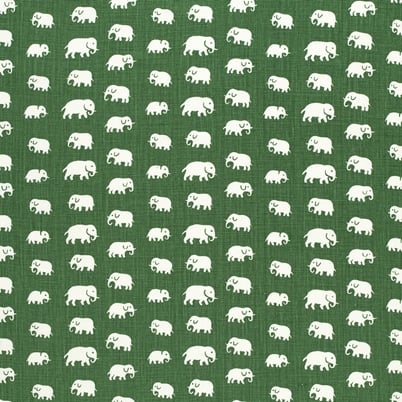 Fabric Sample Elefant - Linen 315, Green | Svenskt Tenn