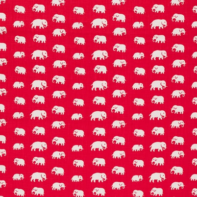 Fabric Sample Elefant - Linen 315, Red | Svenskt Tenn