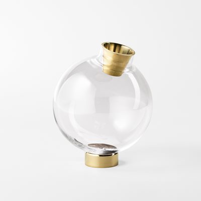undefined | Vas Flask Diameter 15 cm Höjd 19 cm , Glas, Klar