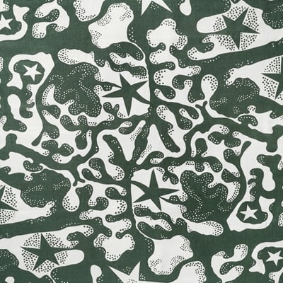 Fabric Sample Aristidia - Svenskt Tenn Online - Linen 450, Green, Josef Frank