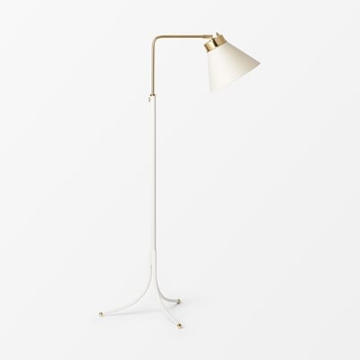 Floor Lamp 1842 - Brass, White | Svenskt Tenn