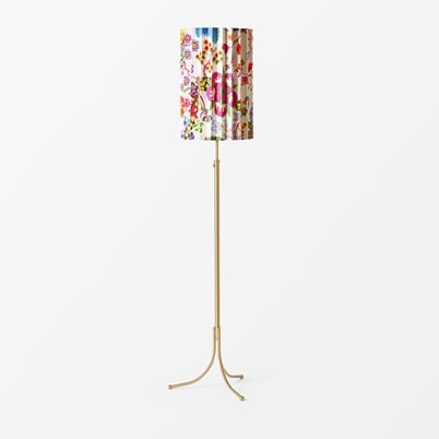 Lampshade Pleated For Frank - Height 48 cm, Brazil, Multi | Svenskt Tenn