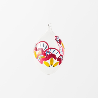 Glass Egg Spira - Svenskt Tenn Online - Height 5 cm, Pink, Sofia Vusir Jansson