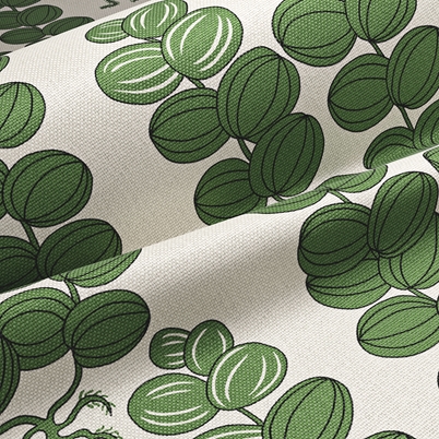Textile Celotocaulis - Linen 450, Green | Svenskt Tenn