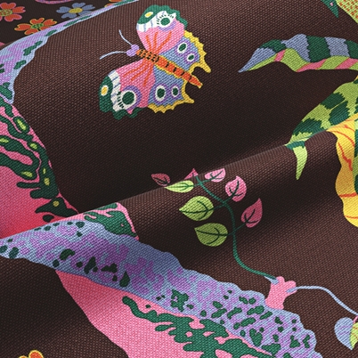 Textile Hawai - Linen 450, Brown | Svenskt Tenn