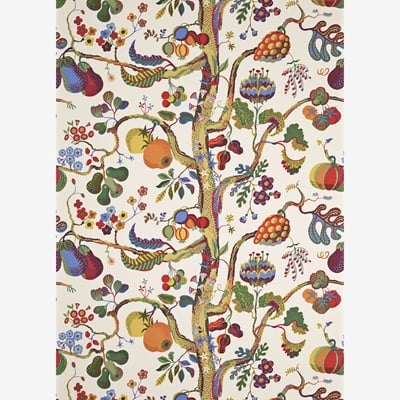 Textile Vegetable Tree - Svenskt Tenn Online - Linen 450, Josef Frank
