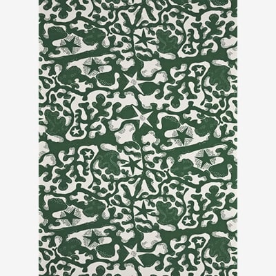 Textile Aristidia - Svenskt Tenn Online - Linen 450, Green, Josef Frank
