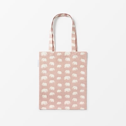 Tote Bag Elefant - Light Pink | Svenskt Tenn