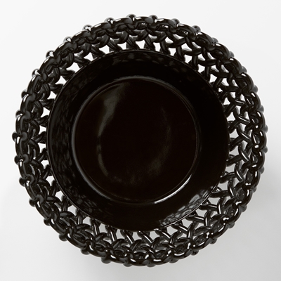 Bowl Braided - Svenskt Tenn Online - Diameter 36 cm, Black