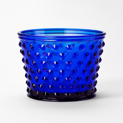 Pot Hortus - Svenskt Tenn Online - Ø22 cm Height 16 cm, Glass, Blue, Josef Frank