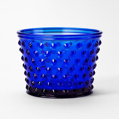 Pot Hortus - Svenskt Tenn Online - Ø22 cm Height 16 cm, Glass, Blue, Josef Frank