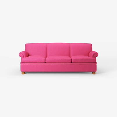 Sofa 703 - Length 230 cm, Vägen, Dark pink | Svenskt Tenn