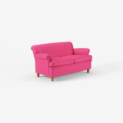 Sofa 678 - Length 150 cm, Height 78 cm, Vägen, Dark pink | Svenskt Tenn