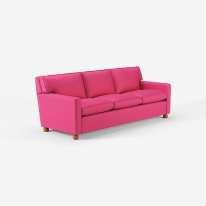 Sofa 3031 - Length 220 cm, Vägen, Dark pink | Svenskt Tenn
