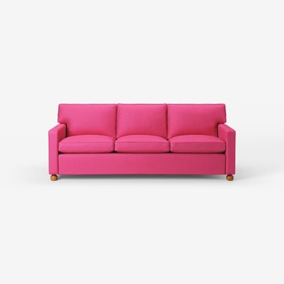 Sofa 3031 - Length 220 cm, Vägen, Dark pink | Svenskt Tenn