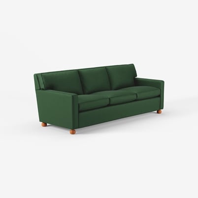 Sofa 3031 - Length 220 cm, Vägen, Dark green | Svenskt Tenn