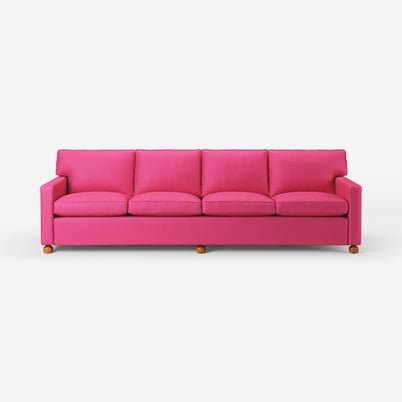 Sofa 3031 - Length 285 cm, Vägen, Dark pink | Svenskt Tenn