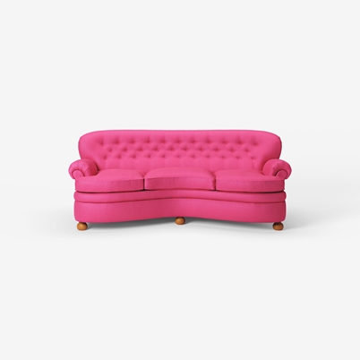 Sofa 968 - Vägen, Dark pink | Svenskt Tenn