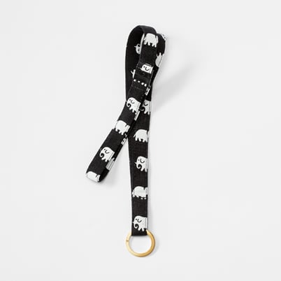 Key strap Elefant - Black | Svenskt Tenn